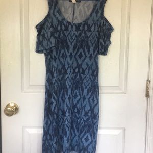 Blue no-shoulder cover dress 3/$10